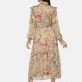 LSP Indus – Floral Sheer Belted Dress - Image 2